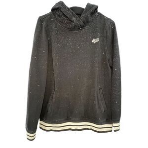 FOX Black Hoodie With White Stars